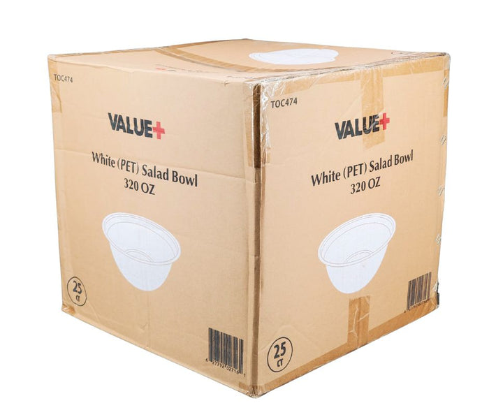 Value+ - 320oz Salad Bowl - PET - White - SRZ320
