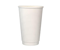 Morning Dew - 16oz Hot Paper Cup - Double Wall - White - D-H16W Morning Dew - 16oz Hot Paper Cup - Double Wall - White - D-H16W
