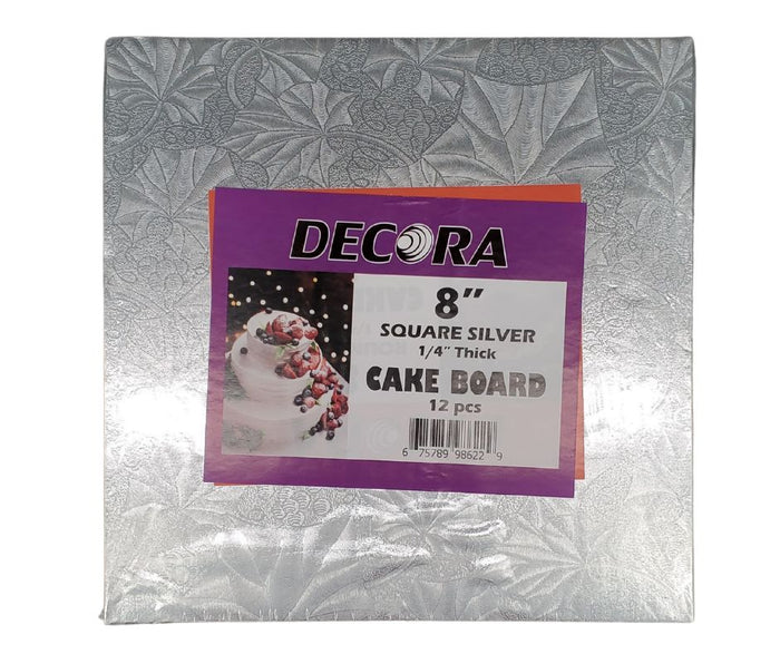 CLR - Decora - Cake Board - Square - 8x8x1/4