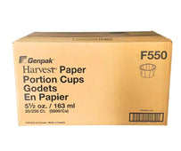 Genpak - Portion Cups - Paper - 5.5oz - F550 Genpak - Portion Cups - Paper - 5.5oz - F550