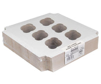 EB - 10 x 10 x 4 - 6 Cupcake Insert - White - 5282I EB - 10 x 10 x 4 - 6 Cupcake Insert - White - 5282I