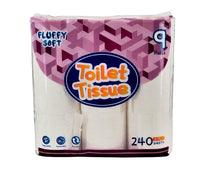 Fluffy Soft -Toilet Tissue - 2 ply - White Fluffy Soft -Toilet Tissue - 2 ply - White