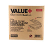Value+ - Dual Lock - 9in Large Clear Hinged Containers - CV991