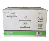 CLR - Eco-Craze - PLA - 8oz Soup Paper Cups CLR - Eco-Craze - PLA - 8oz Soup Paper Cups