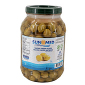Sun Med - Green Whole Olives - Extra Jumbo Sun Med - Green Whole Olives - Extra Jumbo