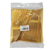 Plastic Knife - Gold - 19.9x1.8cm - SK61 Plastic Knife - Gold - 19.9x1.8cm - SK61