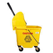 Spartano - 27L Mop Bucket with Down Press Wringer - Yellow - 4939 Spartano - 27L Mop Bucket with Down Press Wringer - Yellow - 4939