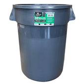 Spartano - Trash Can - 32 Gallon - Grey - 5204 Spartano - Trash Can - 32 Gallon - Grey - 5204