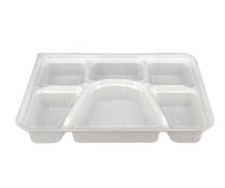 Take Out Tray - 6 Comp. - Combo - Black/White (Thali) Take Out Tray - 6 Comp. - Combo - Black/White (Thali)