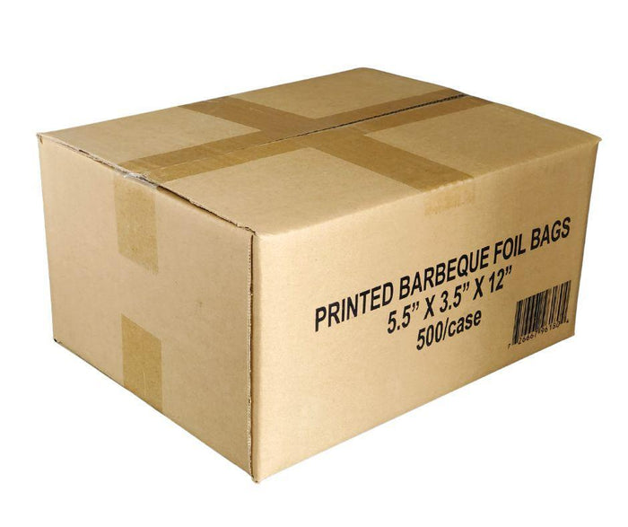 Eco-Craze - BBQ Print Foil - Lined - Paper Bag - 5.25