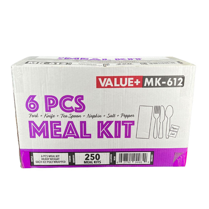 Value+ - Cutlery Kit - K/F/T/N/SP - Heavy - White - MK-612