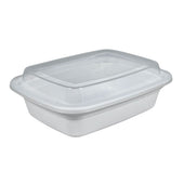 Value+ - 12oz Rectangle Plastic Container - White Value+ - 12oz Rectangle Plastic Container - White