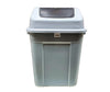 30L Square Waste Bin w/Push Lid - Grey
