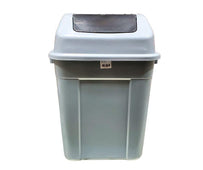 XC - 30L Square Waste Bin w/Push Lid - Grey XC - 30L Square Waste Bin w/Push Lid - Grey