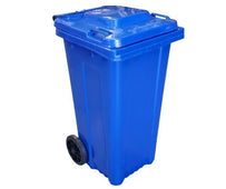 XC - 120L Blue Plastic Recycle Container w/Lid XC - 120L Blue Plastic Recycle Container w/Lid