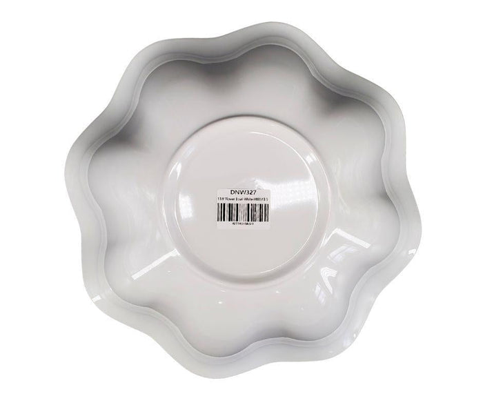 Melamine Flower Bowl - White - 13.9