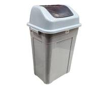 50L Square Waste Bin w/Push Lid - Grey 50L Square Waste Bin w/Push Lid - Grey