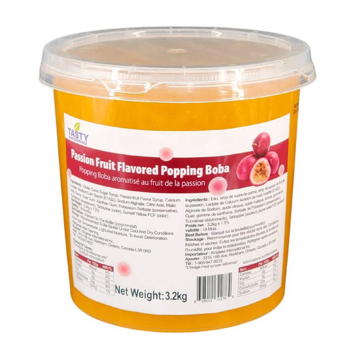 Tasty - Passion Fruit Flavored Popping Boba