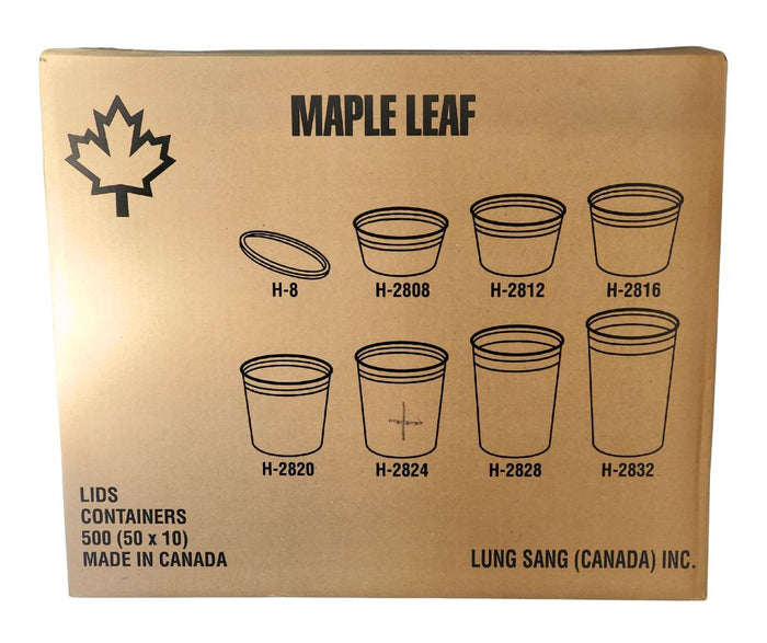 Maple - H2824 - Heavy Duty Deli Container - 24oz