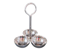 Chutney Serving Tray SS - 3 Comp Chutney Serving Tray SS - 3 Comp