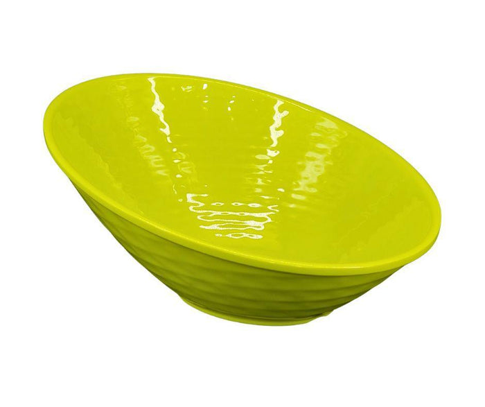Melamine Oval Bowl - Green - 12
