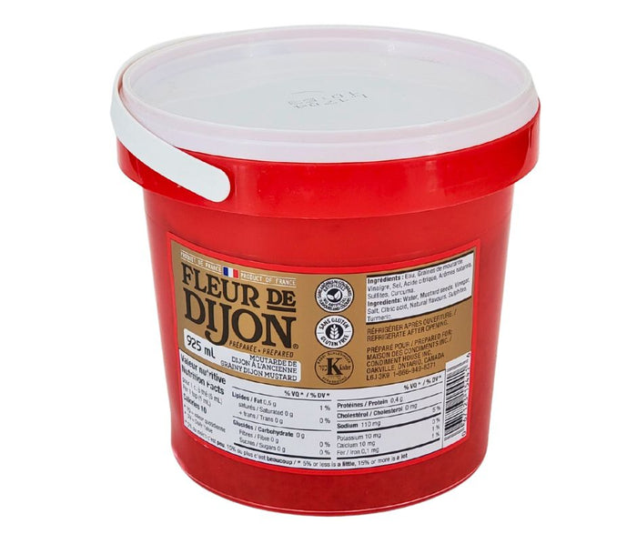 Fleur De Dijon - Prepared Dijon Mustard Grainy - WHYTE03