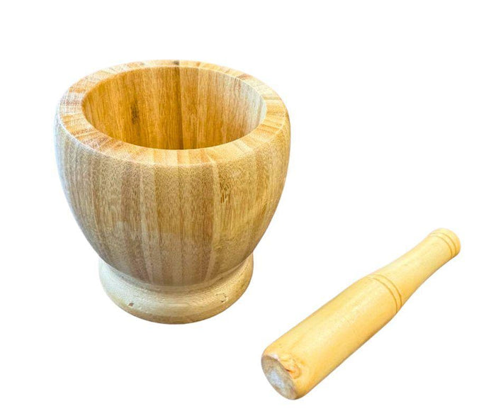Bamboo Mortar & Pestle - CH-11201