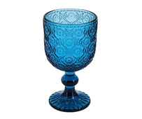 Hobnail Wine Glass 240ml - Blue - XR824 Hobnail Wine Glass 240ml - Blue - XR824