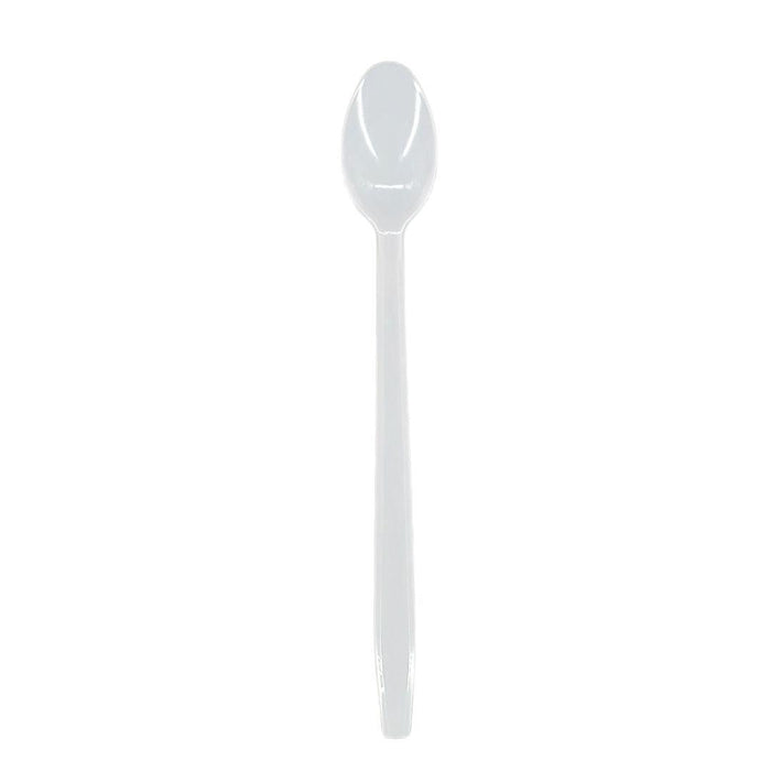 Value+ - Plastic - Soda Spoon - White - RP4006 - 8'' Approx.