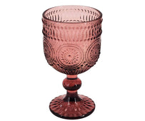 Hobnail Wine Glass 240ml - Pink - XR834 Hobnail Wine Glass 240ml - Pink - XR834