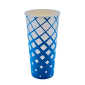 Morning Dew - 22oz Cold Paper Cups - Ice Blue Print - CPC22R Morning Dew - 22oz Cold Paper Cups - Ice Blue Print - CPC22R