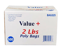 Value+ - Poly Bags - 2 lb Value+ - Poly Bags - 2 lb
