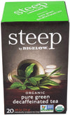 CLR - Steep - Tea Bags - Organic - Pure Green - Decaffeinated