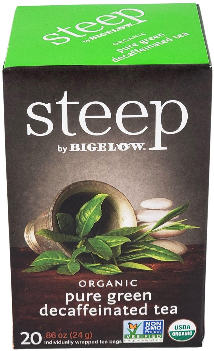CLR - Steep - Tea Bags - Organic - Pure Green - Decaffeinated