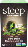 CLR - Steep - Tea Bags - Organic - Pure Green - Decaffeinated