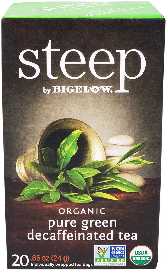 CLR - Steep - Tea Bags - Organic - Pure Green - Decaffeinated