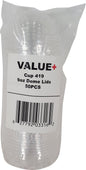 Value+ - Dome Lid For 9oz , 10oz Cup - 78mm Value+ - Dome Lid For 9oz , 10oz Cup - 78mm