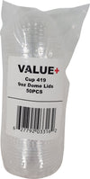 Value+ - Dome Lid For 9oz , 10oz Cup - 78mm