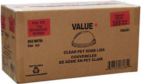 Value+ - Dome Lid No Hole For 7oz Parfait Cup (PET) Value+ - Dome Lid No Hole For 7oz Parfait Cup (PET)
