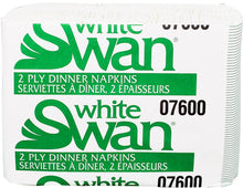 White Swan - Dinner Napkins - 2 Ply - 07600 White Swan - Dinner Napkins - 2 Ply - 07600