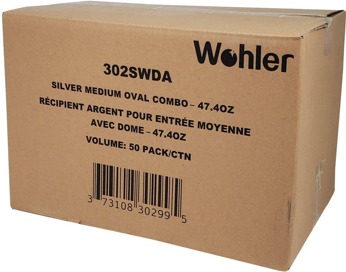 CLR - Wohler - Medium Sliver Entre Container W/Lid