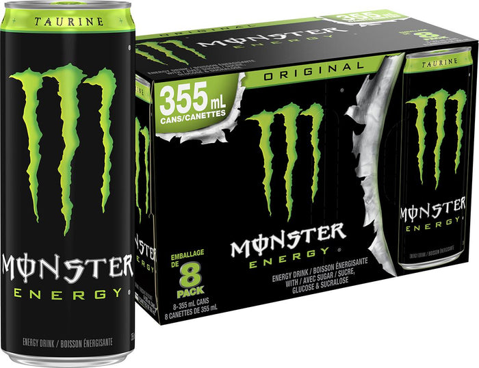 Monster - Original Green Energy Drink - Cans - 8pk