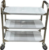 Spartano - Small (75*40*83 cm ) 3 Shelf Service Trolley, S/S - 4897 Spartano - Small (75*40*83 cm ) 3 Shelf Service Trolley, S/S - 4897