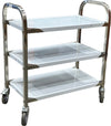 Spartano - Small (75*40*83 cm ) 3 Shelf Service Trolley, S/S - 4897
