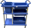 Spartano - Restaurant Cart (80*45*92.5 cm) w/ 3 Trays + 2 Buckets - 4880