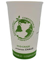 Eco-Craze - 16oz PLA Single Wall Hot Paper Cup - Printed