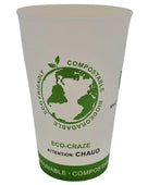Eco-Craze - 16oz PLA Single Wall Hot Paper Cup - Printed Eco-Craze - 16oz PLA Single Wall Hot Paper Cup - Printed