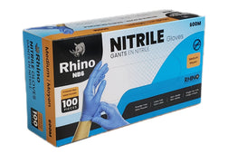 Rhino - NB6 - Blue Nitrile Gloves - Medium - 600M Rhino - NB6 - Blue Nitrile Gloves - Medium - 600M