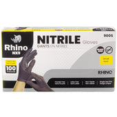 Rhino - NX9 - Black Nitrile Gloves - PF - Small - 900S Rhino - NX9 - Black Nitrile Gloves - PF - Small - 900S