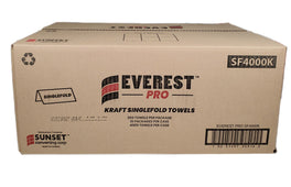 Everest Pro - Paper Hand Towel - Single Fold - Kraft - SF4000K Everest Pro - Paper Hand Towel - Single Fold - Kraft - SF4000K